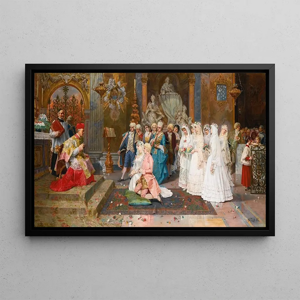 Le Mariage - Giulio Rosati — quadro incorniciato alla parete