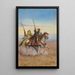 Due cavalieri - Giulio Rosati — quadro incorniciato alla parete