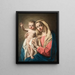 Vergine con Bambino - Giuseppe Angeli — quadro incorniciato alla parete