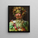 Rodolfo II d'Asburgo o Vertumno - Giuseppe Arcimboldo — quadro incorniciato alla parete