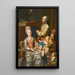 Portrait d'Antonio Ghedini et sa famille - Giuseppe Baldrighi — quadro incorniciato alla parete