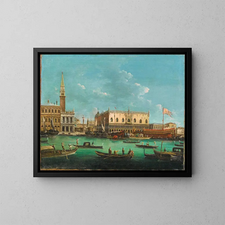 Giuseppe Bernardino Bison - The Bucintoro at the Molo Venice on Ascension Day.webp