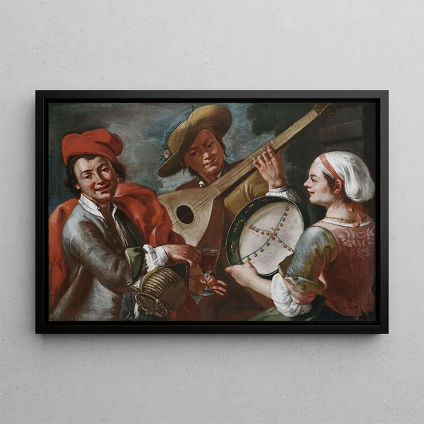 Concertino - Giuseppe Bonito — quadro incorniciato alla parete