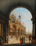 Venezia: vista sulla Piazzetta di San Marco dall'Arco dell'Orologio - Giuseppe Borsato — vista dell’opera