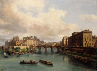 L'île de la Cité e il quai Conti visti dal ponte delle Arti - Giuseppe Canella — vista dell’opera