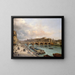 La Cité e il Ponte Neuf visti dal quai del Louvre - Giuseppe Canella — quadro incorniciato alla parete