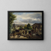 La barriera della rue Royale a Montmartre - Giuseppe Canella — quadro incorniciato alla parete
