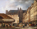 La rue des Prouvaires e la chiesa di Saint-Eustache - Giuseppe Canella — vista dell’opera