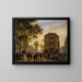 Il Teatro dell'Ambigu-Comique e il boulevard Saint-Martin - Giuseppe Canella — quadro incorniciato alla parete