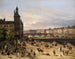 Il mercato dei fiori, la Torre dell'Orologio, il Ponte au Change e il Pont Neuf - Giuseppe Canella — vista dell’opera