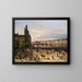 Il mercato dei fiori, la Torre dell'Orologio, il Ponte au Change e il Pont Neuf - Giuseppe Canella — quadro incorniciato alla parete