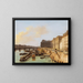 Parigi, vista del ponte delle Arti e del Louvre - Giuseppe Canella — quadro incorniciato alla parete