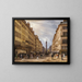 Parigi, rue de la Paix, la place Vendôme, sfondo - Giuseppe Canella — quadro incorniciato alla parete