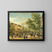 Vista di Parigi sul boulevard Montmartre - Giuseppe Canella — quadro incorniciato alla parete