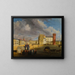 Torino, vista della Piazzetta Reale - Giuseppe Canella — quadro incorniciato alla parete