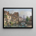 Vista di Rouen - Giuseppe Canella — quadro incorniciato alla parete