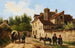 Rue de village dans la banlieue de Paris - Giuseppe Canella — vista dell’opera