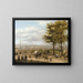Vista delle altezze di Parigi - Giuseppe Canella — quadro incorniciato alla parete