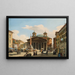 Vista del Pantheon, Roma - Giuseppe Canella — quadro incorniciato alla parete