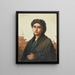 Ritratto di una ragazza - Giuseppe Ghedina — quadro incorniciato alla parete