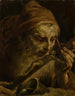 Antoine l'Abbé che bacia il crocifisso - Giuseppe Maria Crespi — vista dell’opera