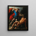 San Michele che sconfigge Lucifero - Giuseppe Marullo — quadro incorniciato alla parete