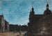 La place du théâtre de Mannheim au clair de lune - Giuseppe Quaglio — vista dell’opera
