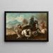 Scène di battaglia - Giuseppe Zais — quadro incorniciato alla parete