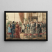 Il battesimo del principe Alessandro di Battenberg - Godefroy Durand — quadro incorniciato alla parete