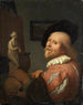 Ritratto di un artista nel suo studio - Godfried Schalcken — vista dell’opera