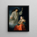L'Annunciazione - Godfried Schalcken — quadro incorniciato alla parete