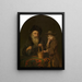 Due età - Godfried Schalcken — quadro incorniciato alla parete