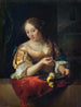 Giovane donna con limone - Godfried Schalcken — vista dell’opera