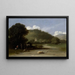 Paesaggio con il riposo durante la fuga in Egitto - Goffredo Wals — quadro incorniciato alla parete