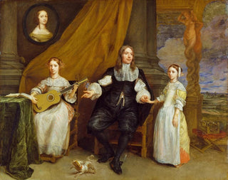 Gonzales Coques - A Gentleman with his two Daughters.webp