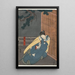Nakayama Nanshi II in Otani della serie Un conte di coraggio al passo di Iga - Gosotei Hirosada — quadro incorniciato alla parete