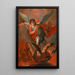 Archange Michel terrassant le dragon - Gottfried Bernhard Götz — quadro incorniciato alla parete