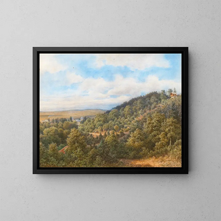 Gottfried Seelos - A view of Sebetov Schebetau Castle near Boskovice.webp