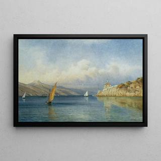 Gottfried Seelos - Das Leuchtfeuer von Prestenizza auf der Insel Cherso.webp