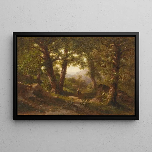 Bois de châtaigniers - Gottfried Seelos — quadro incorniciato alla parete