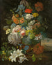 Nature morte floreale con vista su Castel Gandolfo - Gottlob Michael Wentzel — vista dell’opera