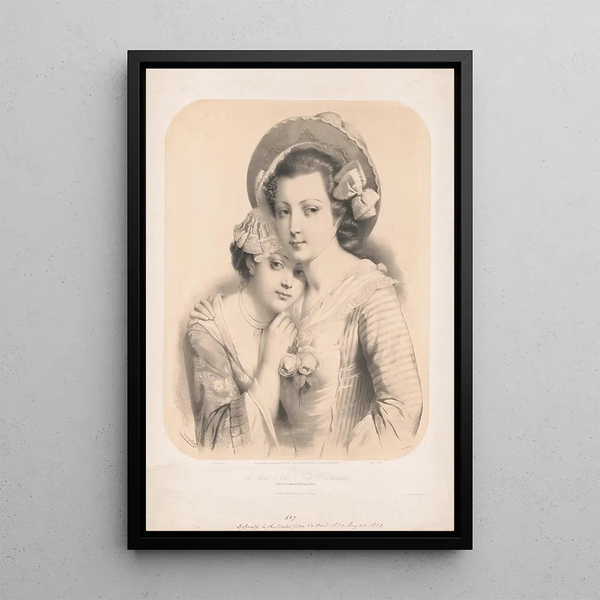 Le Sorelle di latte - Goupil & Cie — quadro incorniciato alla parete