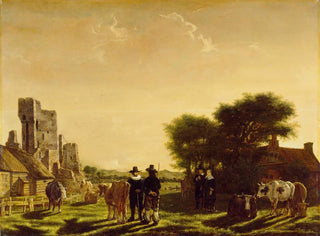 Govert Dircksz Camphuysen - A Dutch Farm with the Ruins of the Huis te Kleef Netherlands.webp