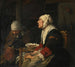 Grazie prima di cena, una coppia anziana seduta a un tavolo - Abraham Van Dijck — vista dell’opera