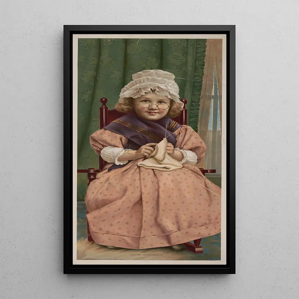 Jouer à la grand-mère - Great Atlantic Pacific Tea Co — quadro incorniciato alla parete