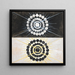 Gruppo IXSUW N° 8 Il cigno N° 8 - Hilma af Klint — quadro incorniciato alla parete