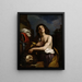 David con la testa di Golia - Guercino — quadro incorniciato alla parete