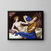 Giuseppe e la moglie di Potifar - Guercino — quadro incorniciato alla parete