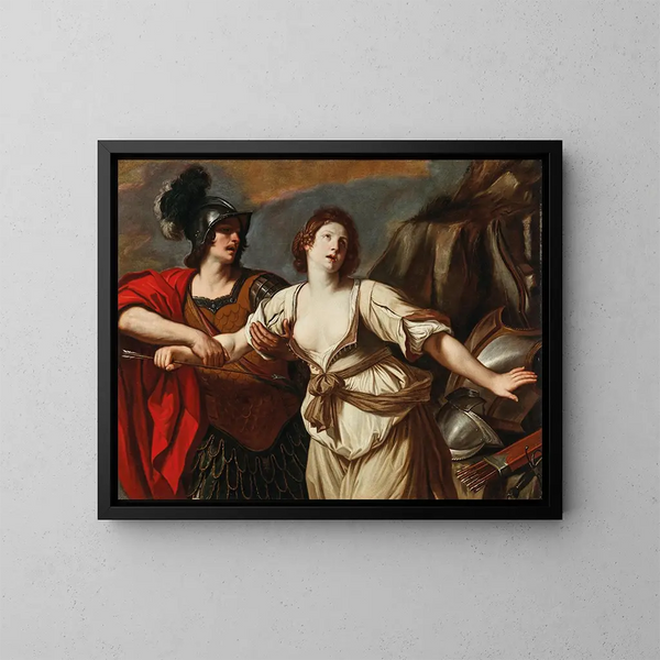Rinaldo e Armida - Guercino — quadro incorniciato alla parete