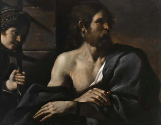 di San Giovanni Battista in prigione visitato da Salomé - Guercino — vista dell’opera